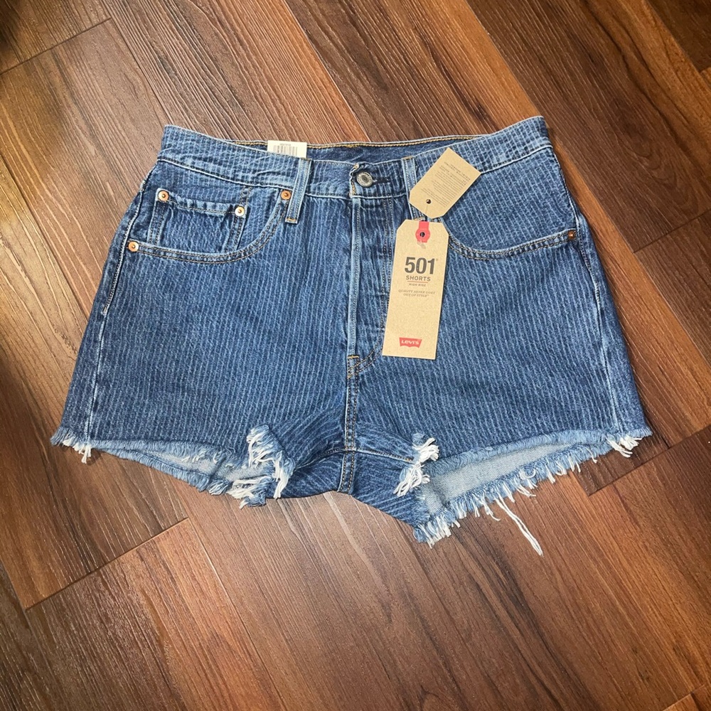 Levi’s 501 Original Jean Shorts in Pinstripe